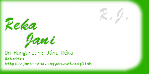 reka jani business card